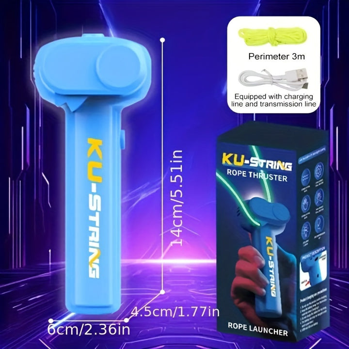 GlowintheDark String Shooter Toy with UV Blacklight  Safe Fun Rope Launcher for All Ages  Perfect Birthday  Christmas Gift