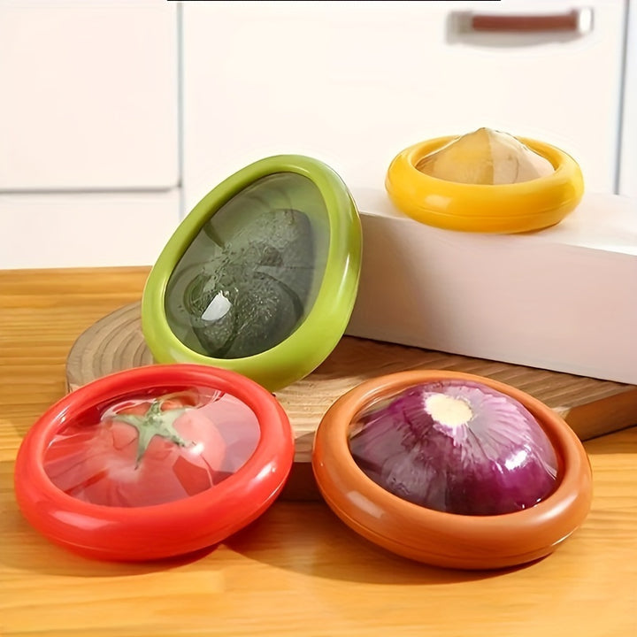 4pcs Clear Fruit  Veggie Storage ContainersKITI