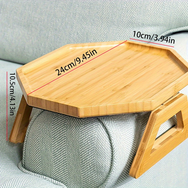 Sustainable Foldable Bamboo Sofa Tray  NJ9930