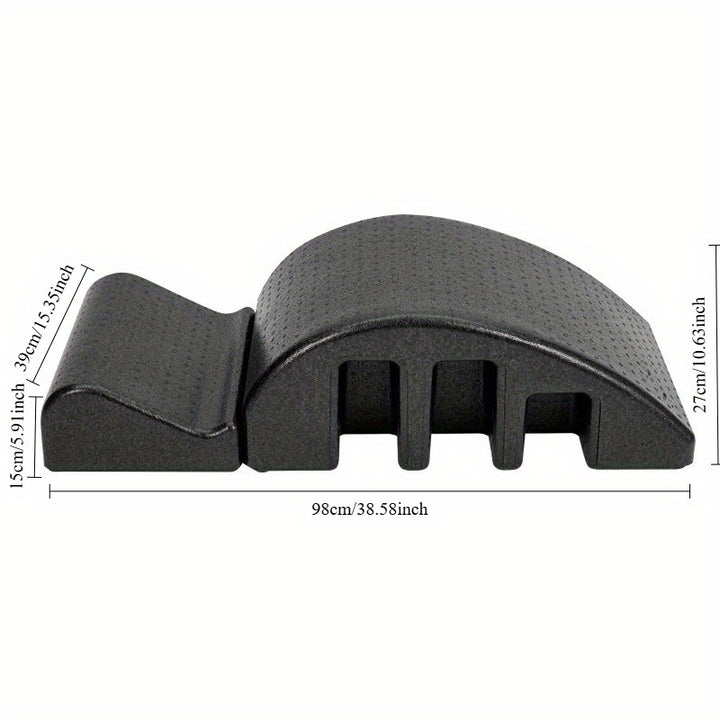 1pc Black EVA Yoga Pilates Massage Table Arc Pilates Spine Orthosis Back Cracking Device Fitness Training Equipment Yoga Accessories