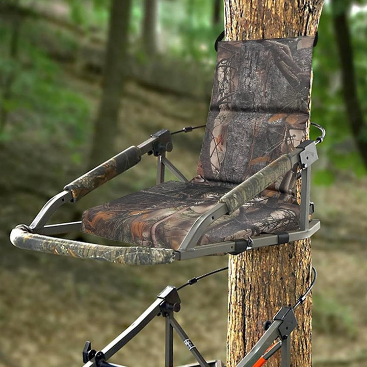 Adjustable Hunting Tree Stand Seat Comfortable Camouflage Nylon Tree Saddle for Deer Hunting PA Material Outdoor Hunting Gear Universal Fit