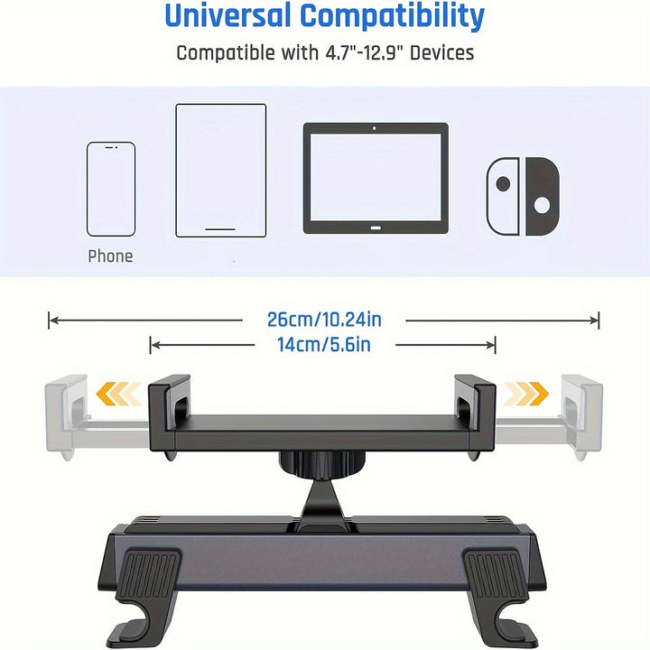 Car Headrest Tablet Mount Backseat Seat Universal Tablet Cell Phone Holder 360Z7WU