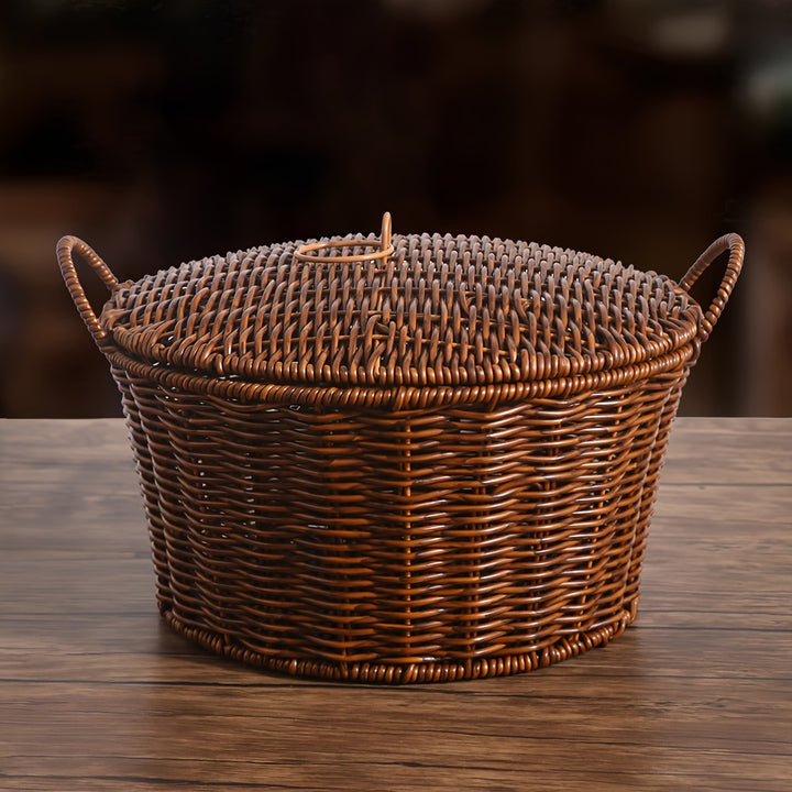 Handwoven DoubleEar Storage Basket  SA29