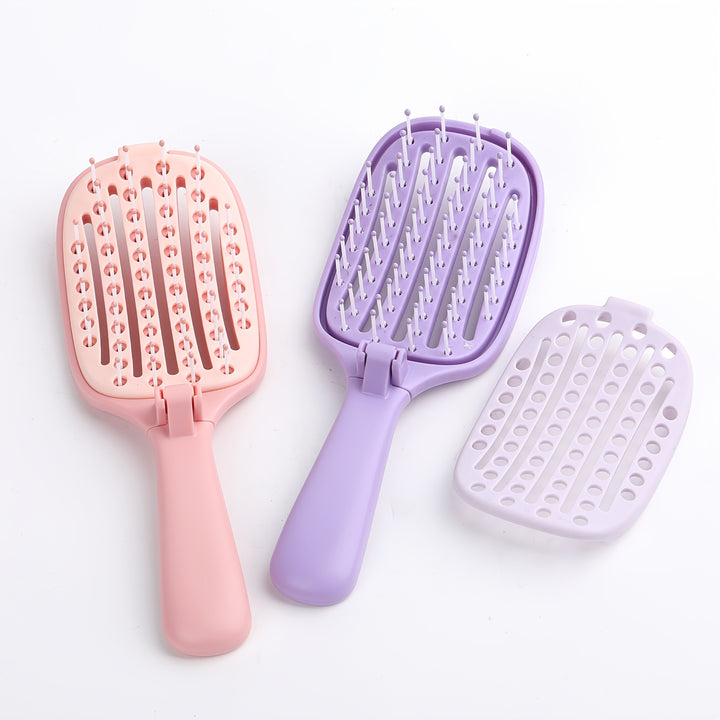 Daily Gard Foldable Self Cleaning Hair Brush  SA29