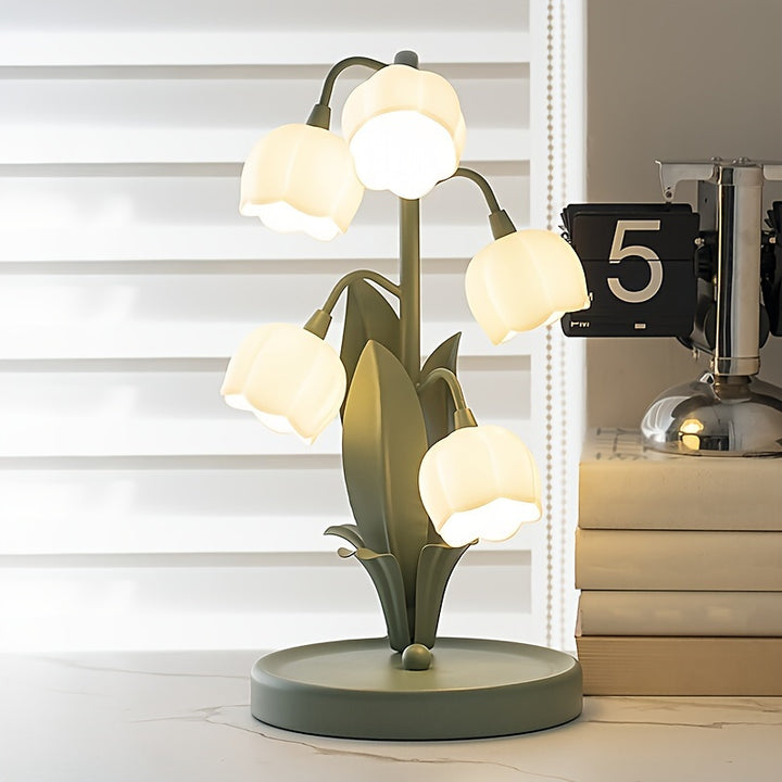  Floral Art Deco Table Lamp  T27C