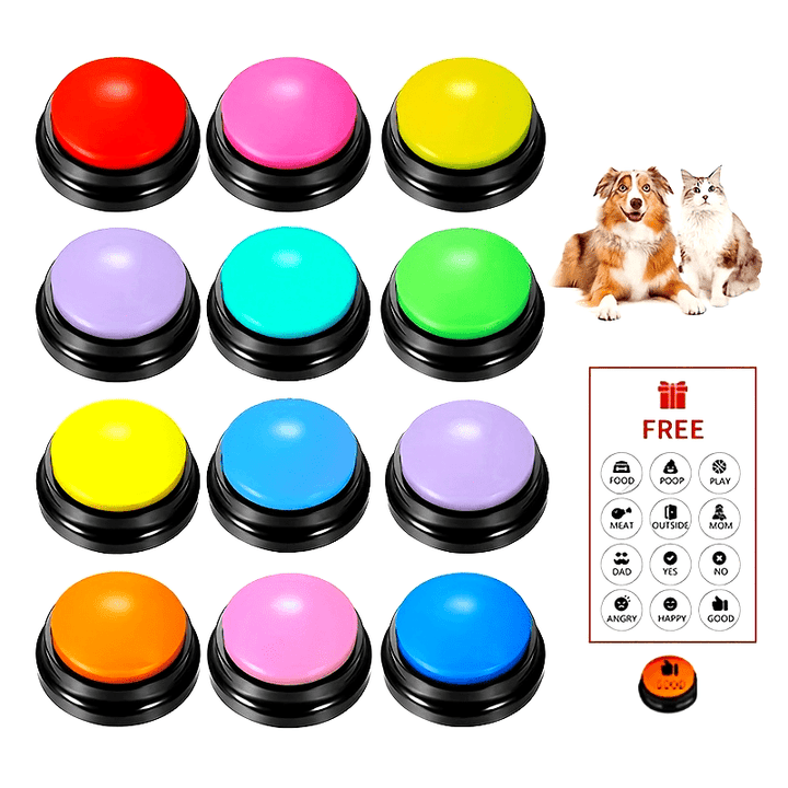 CatDog Communication Buttons Set  NJUOWN