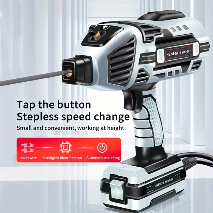Semiautomatic Welding Machine 220V15 Handheld Arc Welder Home Electric Welder Fully Automatic Smart Welder With Toolbox European Plug