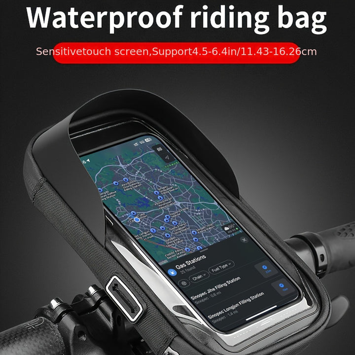 Waterproof Bike Phone Mount  360 TPU Touch Pouch  j99l8