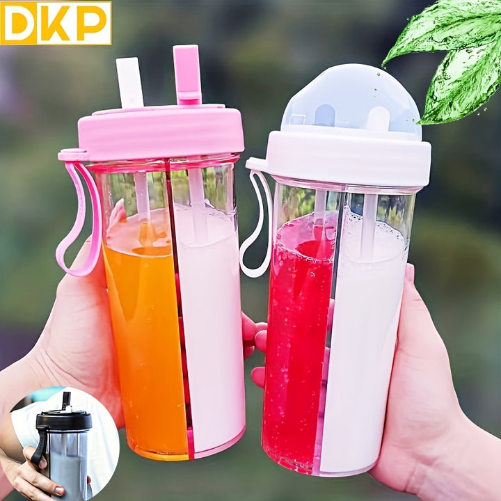 420ml212oz 600ml DKP DoubleDrinking Water Bottle  148oz Creative Cup With Straws For Adults  Perfect For Outdoors Cycling Camping Hiking Travel Office Gym And SchoolJACN