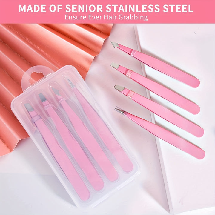  Professional Stainless Steel Tweezers  GVH4