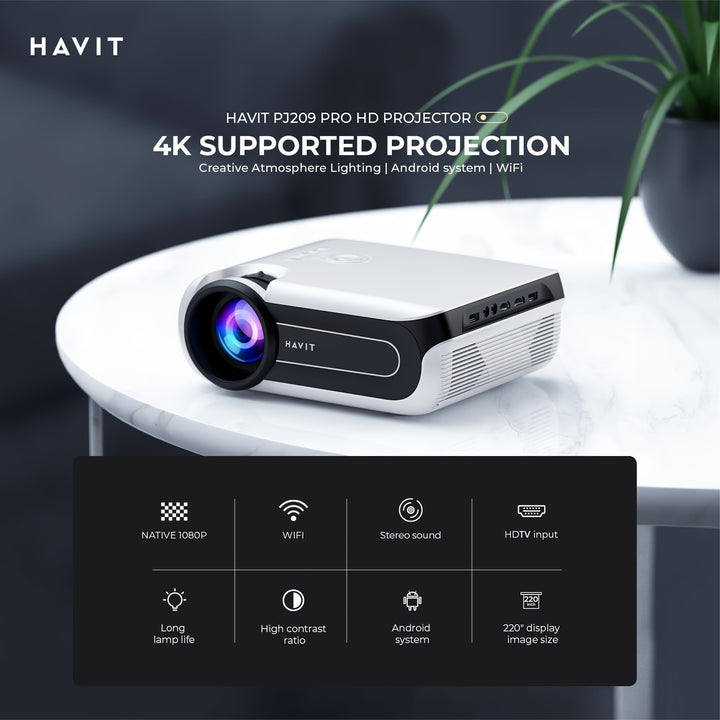 HAVIT Prime Sapphire Smart Projector  UF3C