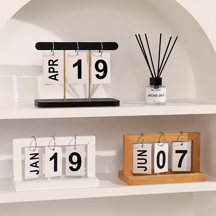 Elegant Wooden Desk Calendar  BT58