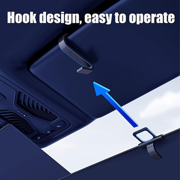 AutoRetractable Car Sunshade  Foldable Windshield Curtain for Front Window Aluminum Alloy Compatible with Most Vehicles