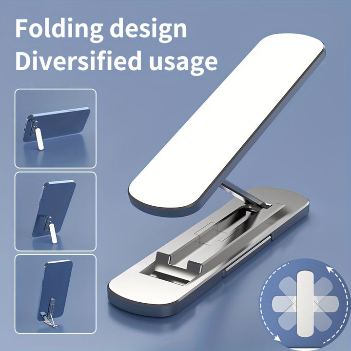360 Rotatable Folding Phone Stand Universal Zinc Alloy Mobile Holder MultiAngle Adjustable Vertical  Horizontal Placement PocketSized Waterproof Compatible with All Smartphones