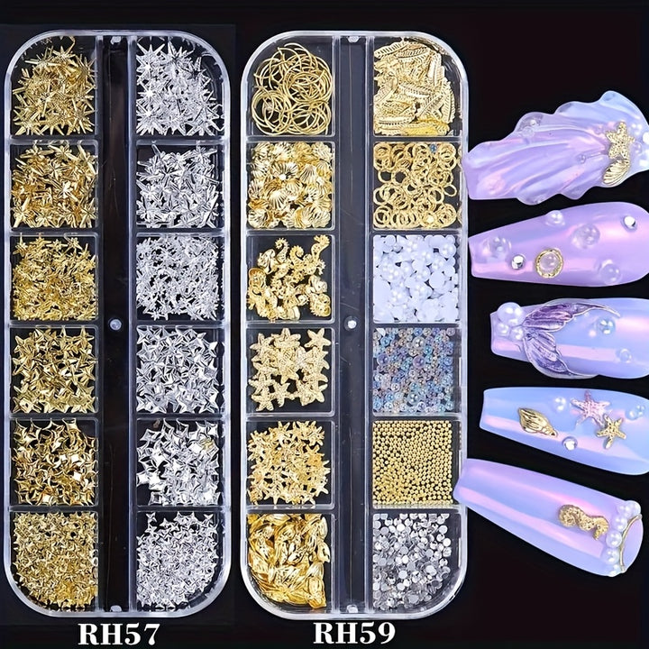 Golden Sea World 3D Nail CharmsAML SEA