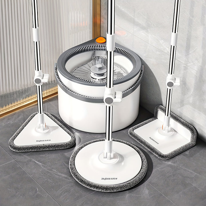 Joybos Handsfree Spin Mop System with 3 Replacement Heads  NJLV15