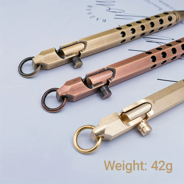 Brass Ballpoint Bolt Pen Set RZN547