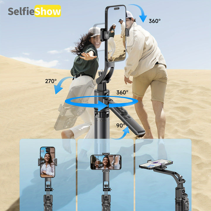 SelfieShow AI Gimbal Stabilizer with Gesture Control9BXO