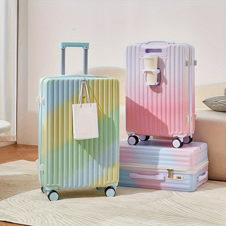 Pastel Hardshell Luggage with Combination Lock for Women  YPGV