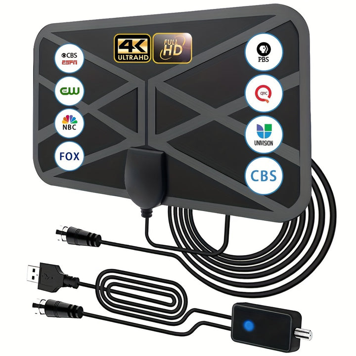 HD Indoor TV Antenna  250 Mile Range USB Powered  APS23