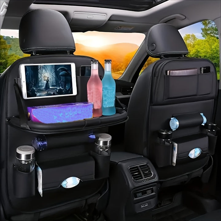 Deluxe Car Seat Organizer with Foldable Tray  APS52
