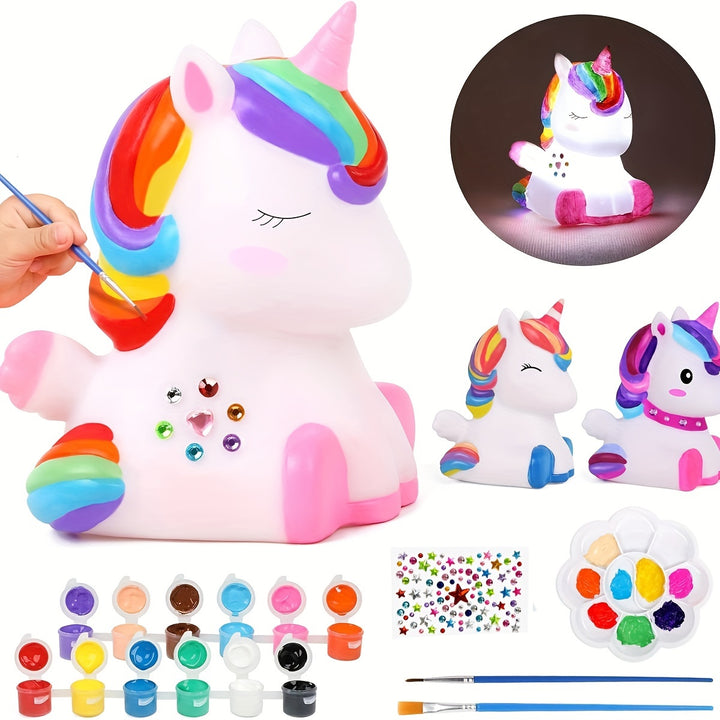 DIY Unicorn Night Light Painting Kit for GirlsAPDK