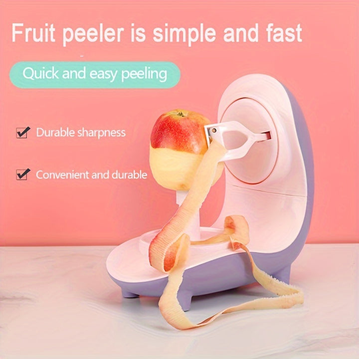 Electric Potato Peeler Automatic Rotating Fruits Vegetables Cutter Steel Electric Peeler For Fruit Rechargeable Vegetables