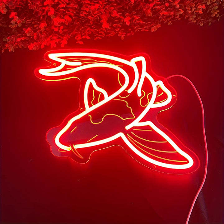 FOMZZE Handcrafted Koi Fish LED Neon Sign  UAXK
