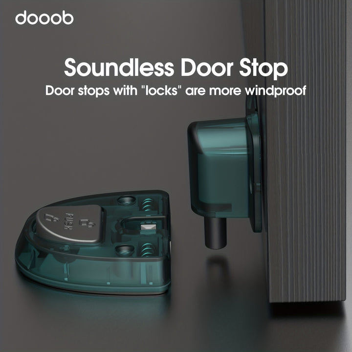 1pc WindResistant NoSound Door Stopper with Lock  Perfect for Bedroom Privacy