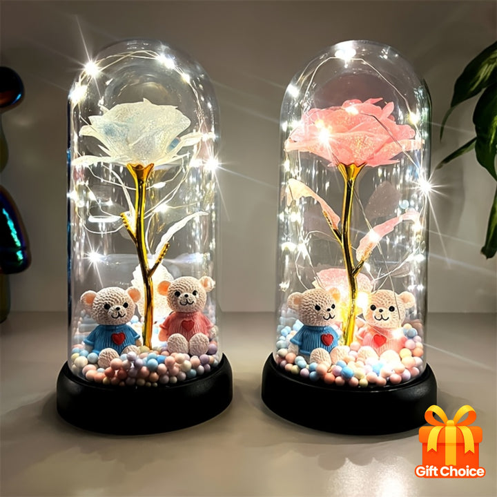 Glow Rose Dome Centerpiece