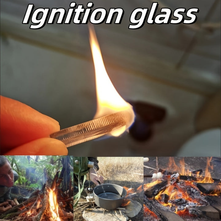 50pcs Outdoor Emergency Fire Starter Kit Ignition Glass Smokeless And Odorless Perfect For Camping Hiking And Survival