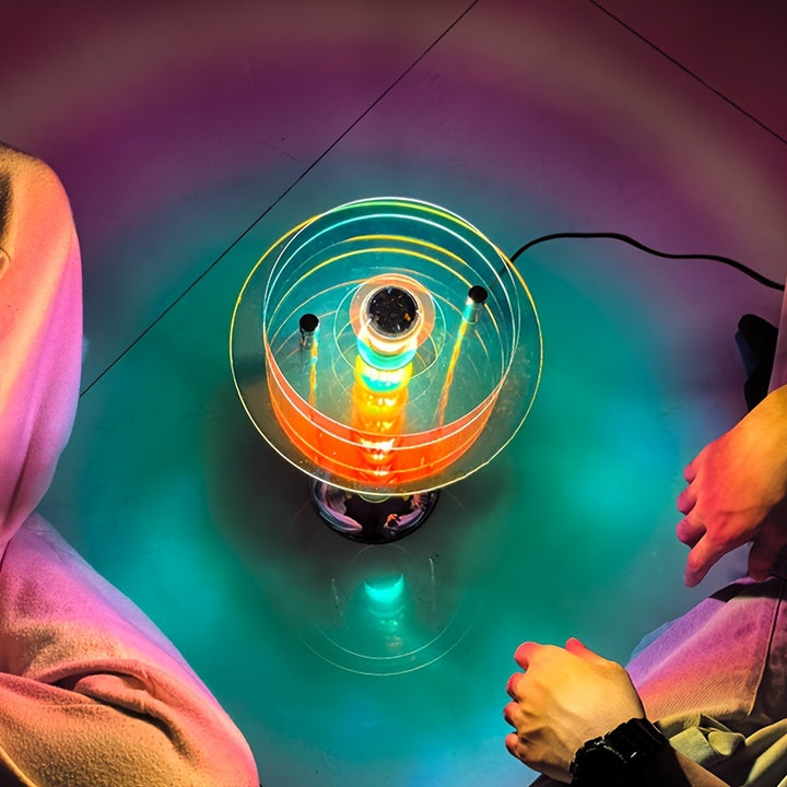 1pc Cool Atmosphere Lamp TripleLayer Colored Acrylic USB Powered Portable Desk Light