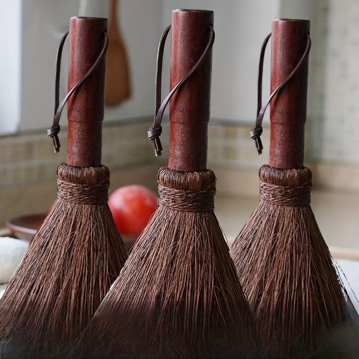 1 Pc Coconut Brush Natural Brown Hair Brush Palm Silk Washing Pot Kitchen Brush Household Iron Pot Non Stick Pot Cleaning BrushYKKV