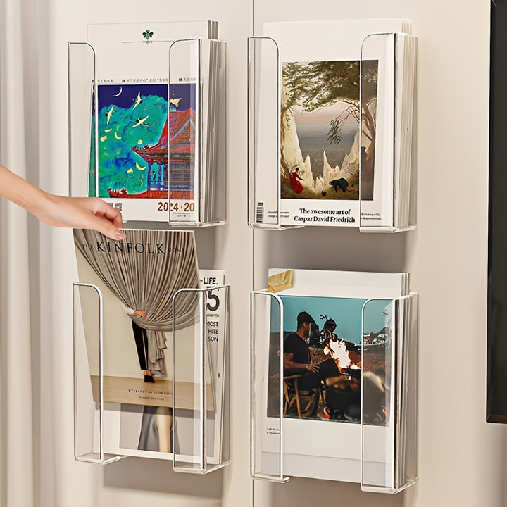 Transparent Split Wall BookshelvesAML6698