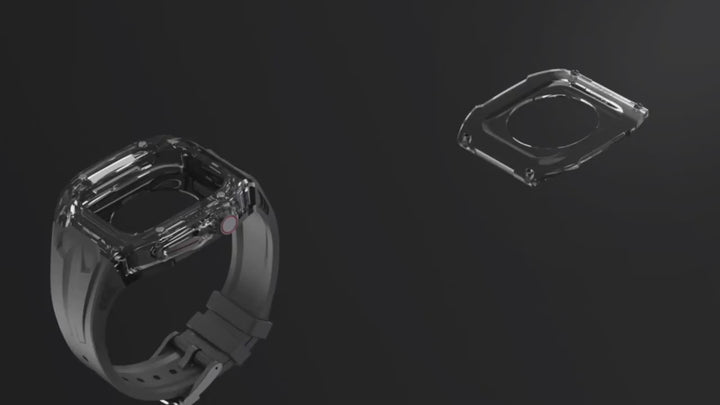 1pc watch strap suitable for Apple Watch 44mm 45mm with case and strap modified with Lamborghini Sport style suitable for iWatch 8 SE2 7 6 SE 5 4 models