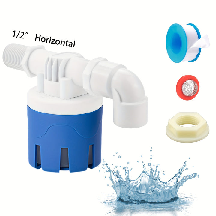 12 34 Water Float Valve Fully Automatic Water Level Control Float Valve No Electricity Needed Auto Fill Shut Off Float Valve Plastic Mini Float Valve For Water Tank Water Tower Pool