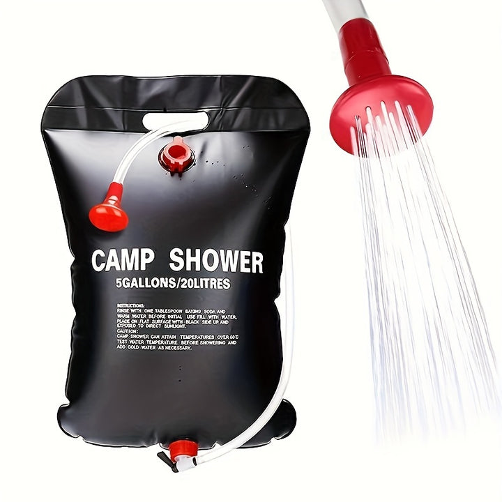20L Solar Portable Camping Shower Bag Solar Heating Shower Bag With Removable Hose  Onoff Switchable Shower Head Perfect For Outdoor Camping  Traveling