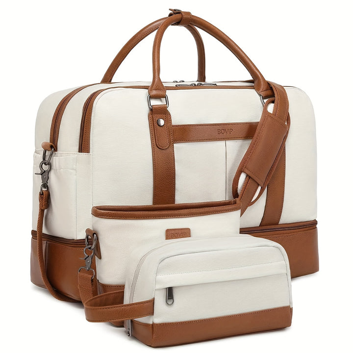 Simple Largecapcity Travel Bag Sets Lightweight Luggage Zipper HandbagK5XI