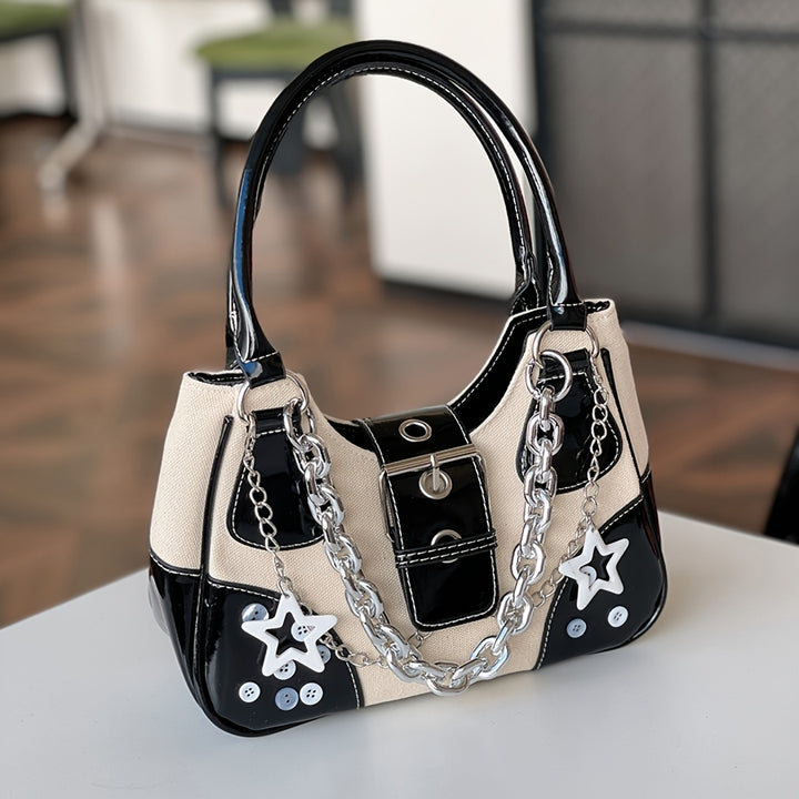  Y2KInspired Star Design Bag With Chain Detail  RC2N