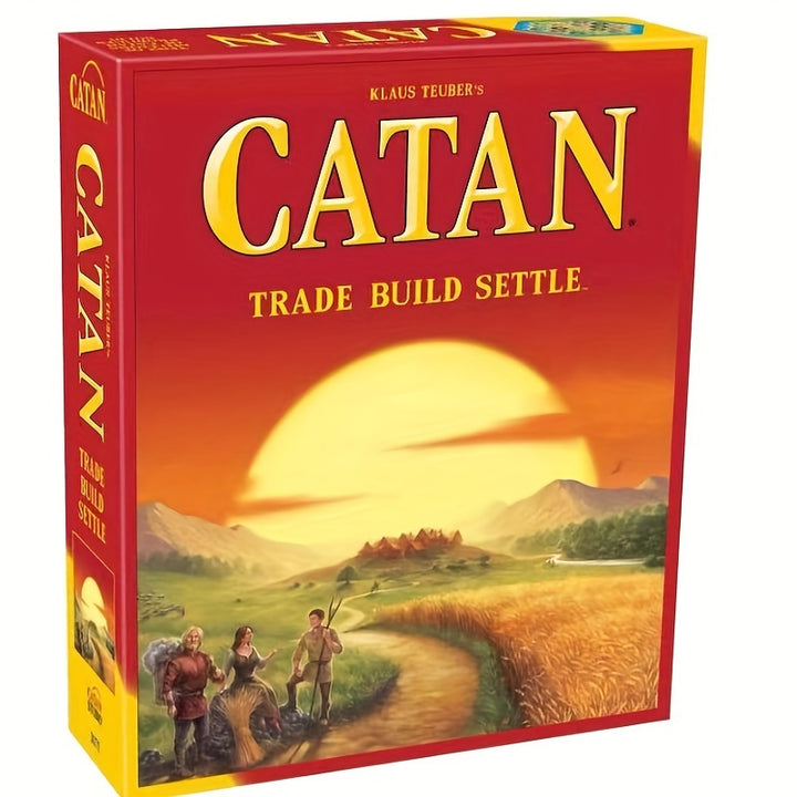 Catan Board Game for Adults and Families  Card Stock Material Includes Cards Board Layout Dice  Strategic Adventure Game  SSQ1