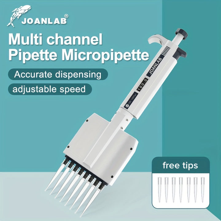 JOANLAB Multichannel Pipette Lab Equipment Manual Digital Adjustable Micropipette 8 Channels Pipette 12 Channels With Pipette Tips