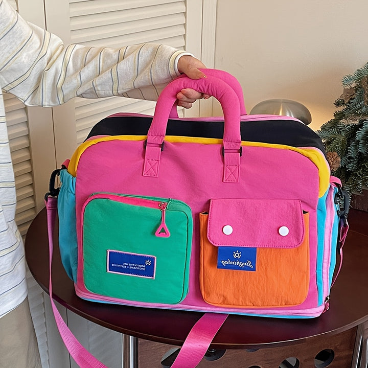 Colorblock Travel Duffel