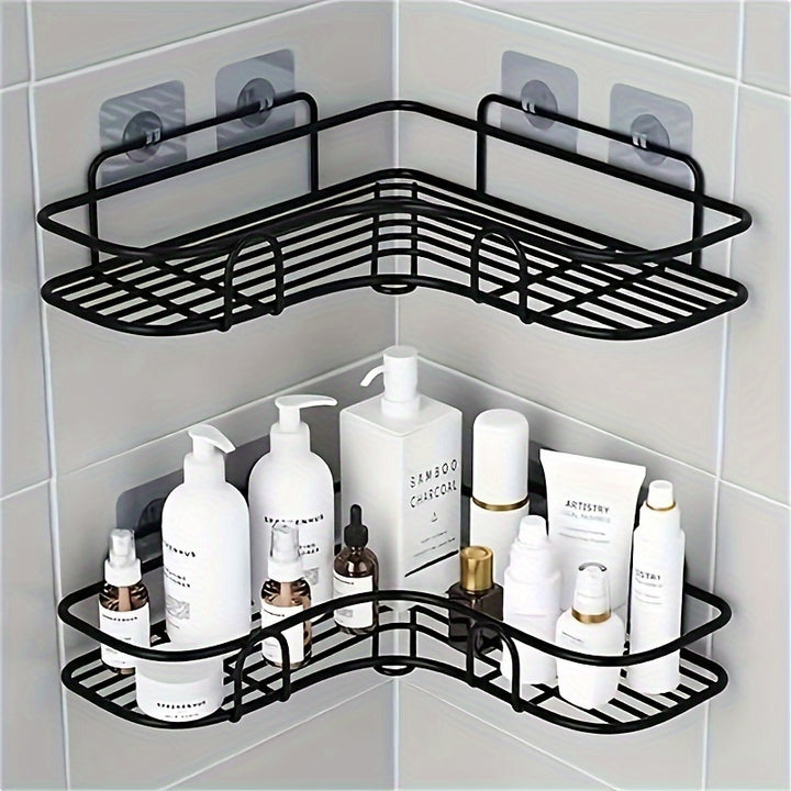 1pc Corner Shower Shelves Bathroom Storage Rack Shower Shelf For Bathroom Shampoo Soap Holder For Shower Wall Bathroom Caddy Organizer Shower Caddy Basket Bathroom Accessories Bathroom Storage And Organization