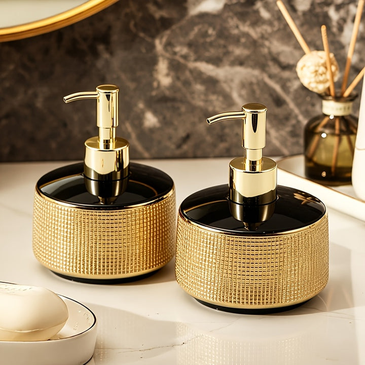 Light Luxury Black Gold Ceramic DispenserAMLKAnAKI