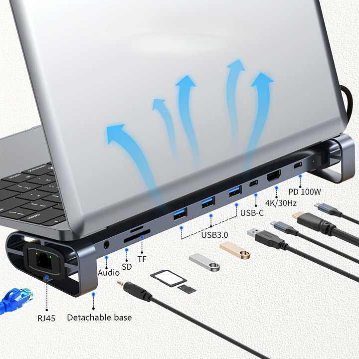 Wowssyo 10in1 USBC Docking Station for MacBook  Windows3W7K