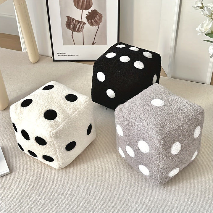 DiceShaped Seat Cushion Throw Pillow  6UIN