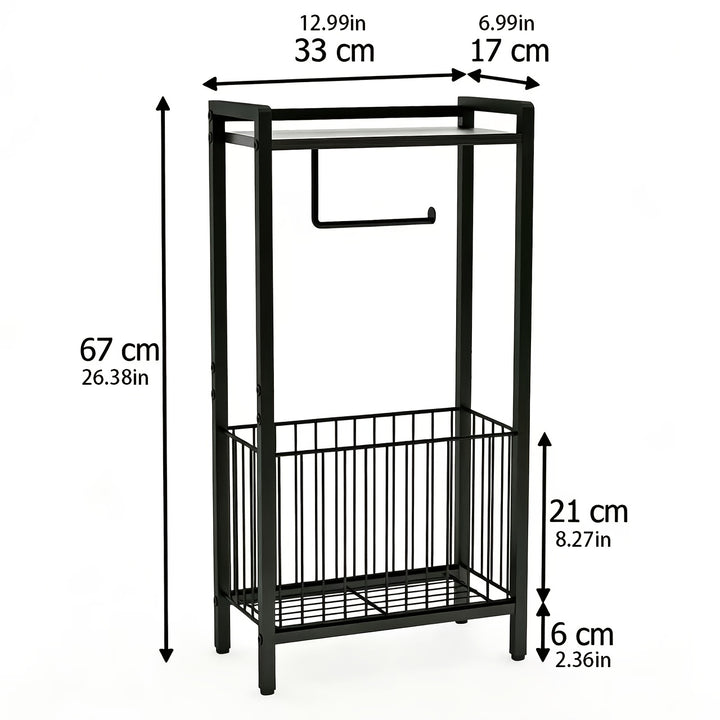 Freestanding MultiUse Paper Towel Holder  Storage RackAMLFMPTHSRE