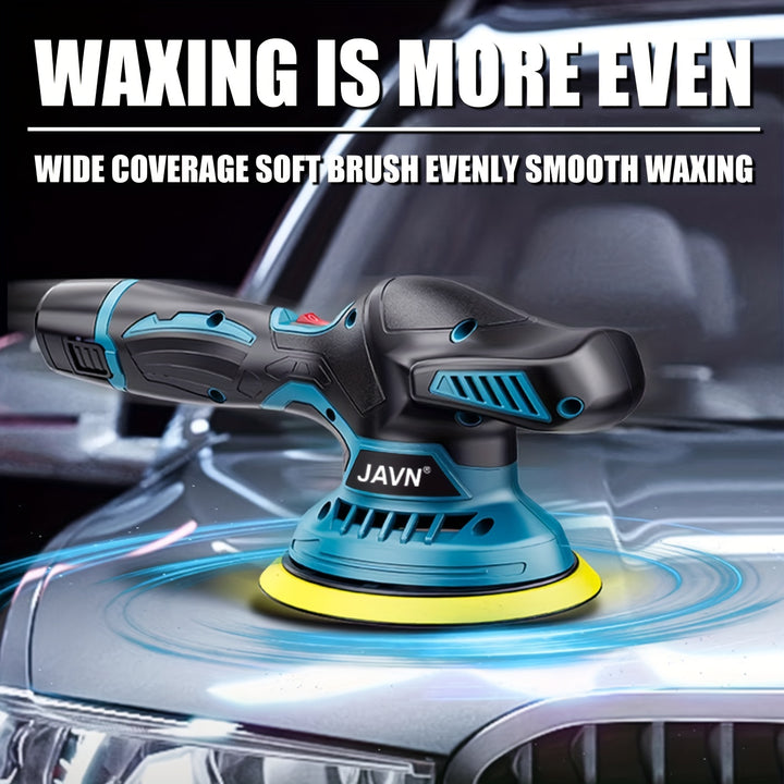 JAVN 5000RPM Cordless Mini Polisher 6 Gears Car Polishing Machine Adjustable Speed Power Tool Car Repair Car Waxing Machine Car Polisher USB Charging