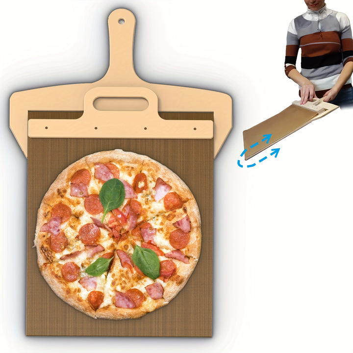 1pc Sliding Pizza Peel Pala Pizza Scorrevole Pizza Peel Transfers Pizza Perfectly NonStick Pizza Peel Shovel With Handle Dishwasher Safe Pizza Spatula Paddle For Ovens