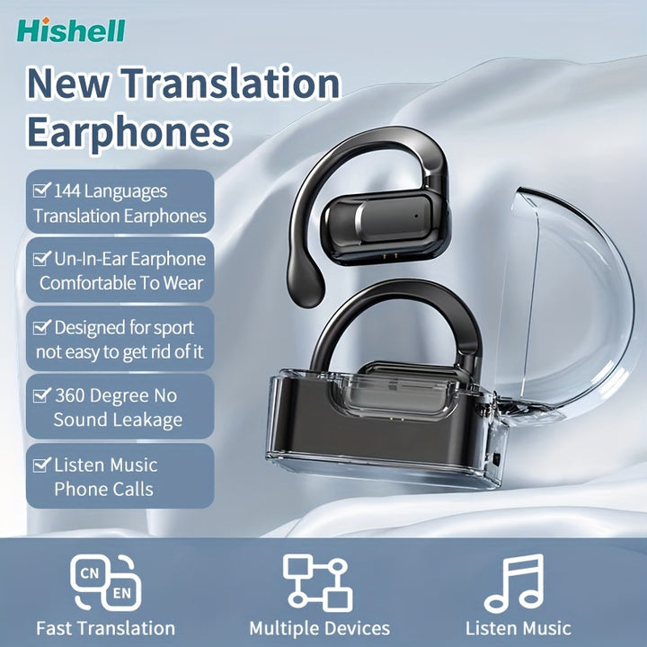 Language Translator earphones Real Time 2Way Translation Earbuds In 144 Languages Portable Translation Headset With APP For Music And Calling For IOS  Android
